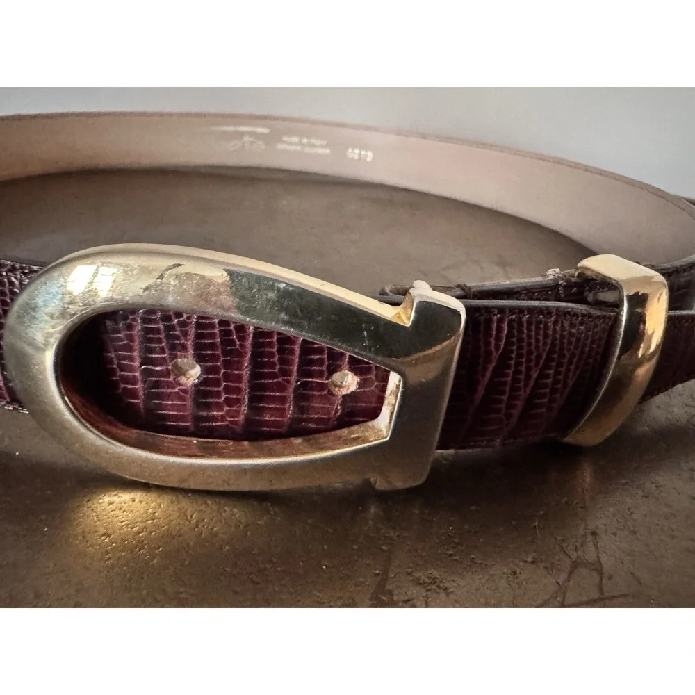Talbots Genuine Leather Belt Statement Classic 37